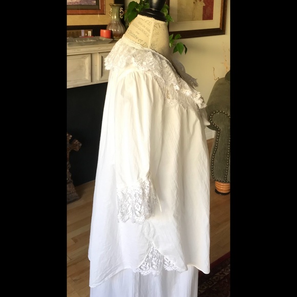 KATHERINE HARESTAD for WHITE ROSE DESIGNS of No. CAL White Lacy BedCoat … - Picture 8 of 14
